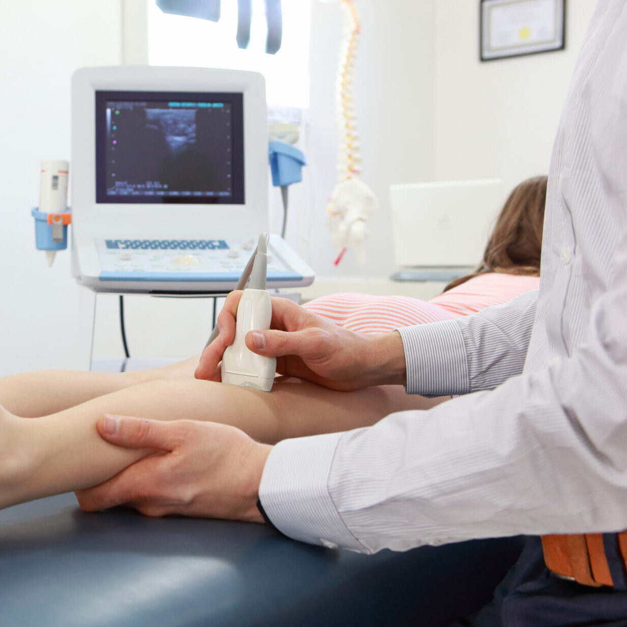 Ultrasound Of Kid's Knee Joint Diagnosis Ultrasound Of Kid's Knee Joint Diagnosis